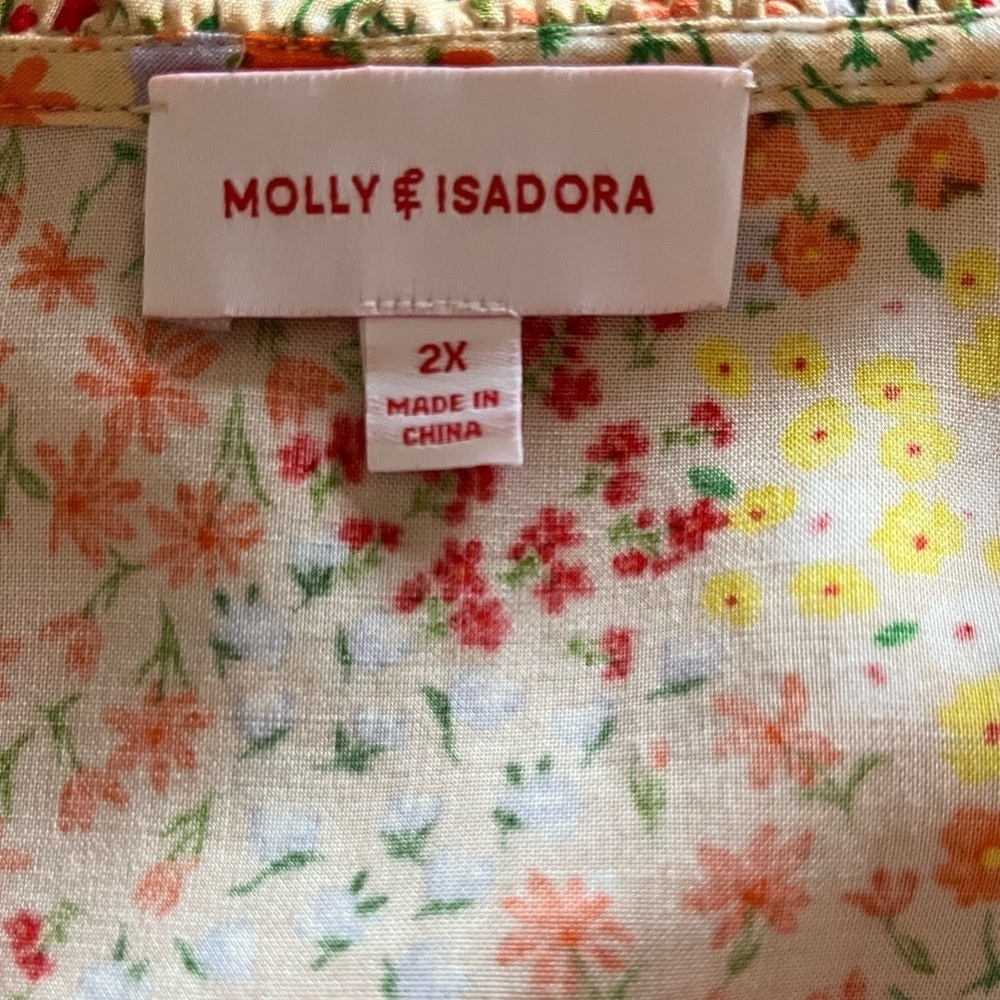 Floral Ruffle Sleeve Top - Picture 3 of 5